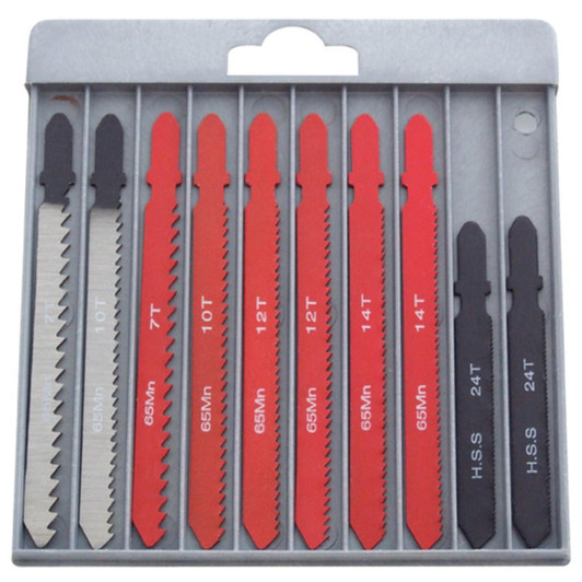 Amtech 10Pc Mixed Jigsaw Blades - T-Slot Fitting