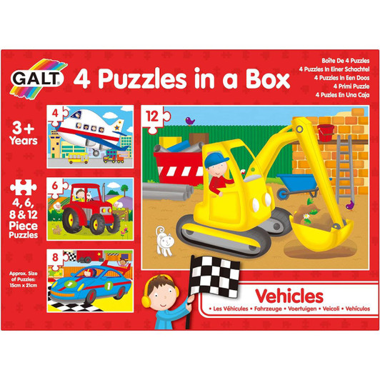 Galt 4 in 1 Puzzle Box Vehicles
