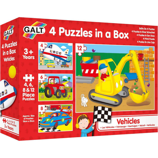 Galt 4 in 1 Puzzle Box Vehicles