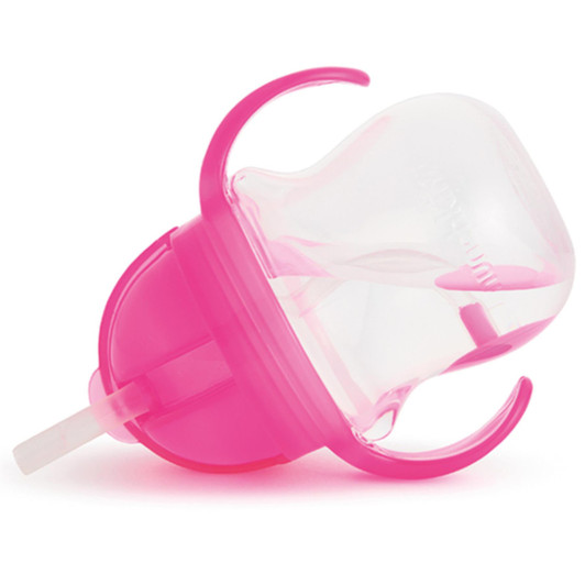 Munchkin Click Lock Tip & Sip Weighted Straw Cup Pink 207ml