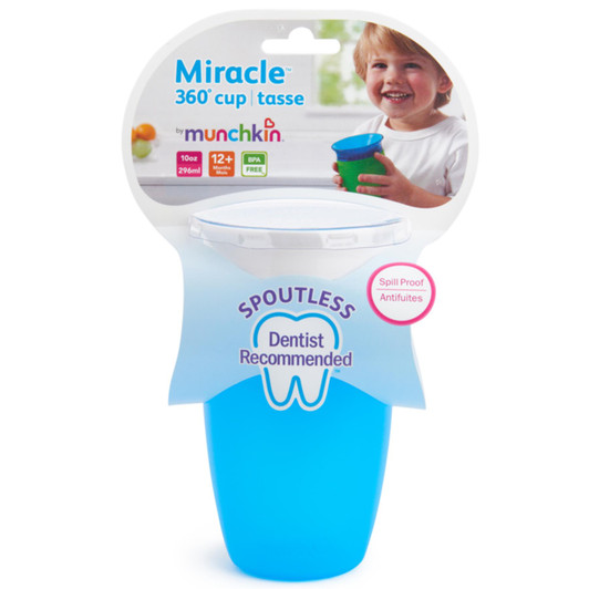Munchkin Miracle 360 degree Sippy Cup 296ml For Ages 12+ months Blue