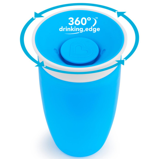 Munchkin Miracle 360 degree Sippy Cup 296ml For Ages 12+ months Blue
