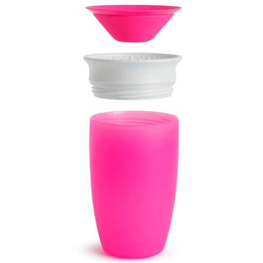 Munchkin Miracle 360 Sippy Cup Spill proof For Ages 12+ months 296ml - Pink