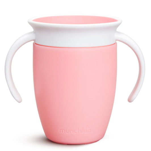 Munchkin Miracle 360° Trainer Sippy Cup with Handles For 6+ months 207ml - Pink