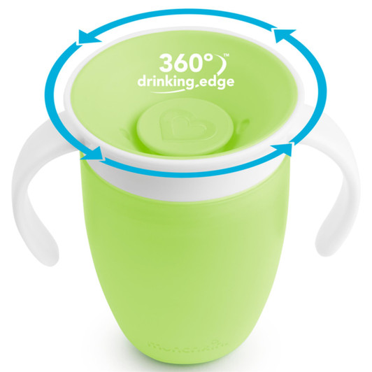 Munchkin Miracle 360° Trainer Sippy Cup with Handles For 6+ months 207ml - Green