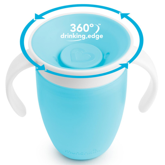 Munchkin Miracle 360° Trainer Sippy Cup with Handles For 6+ months 207ml - Blue