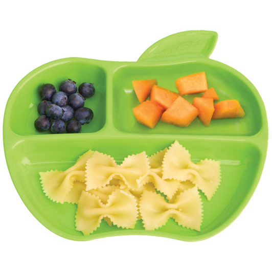 Munchkin Lil Apple Divided Plates Pack of 3 For 6+ months Toddler Self Feeding
