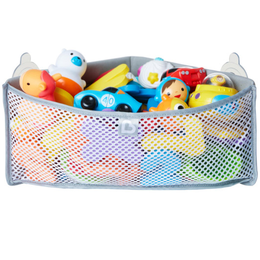 Munchkin High'n Dry Corner Bath Organiser with Suction Cups Toy Storage Solution