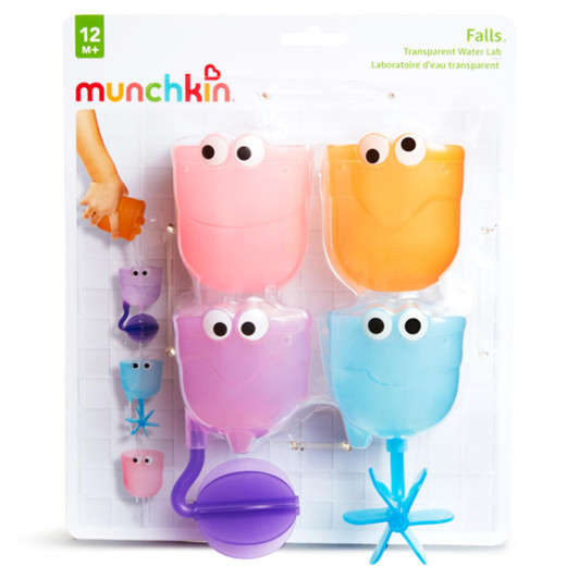 Munchkin Baby Bath Creative Water Falls Toy Suction Cups Pack of 4