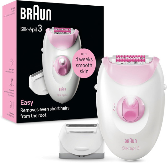 Braun Silk-epil 3 SE3-03 3in1 Shave & Trim Epilator Remove Short Hair