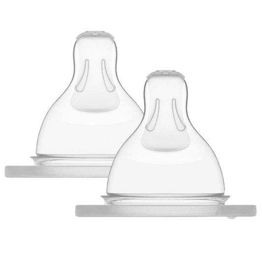 MAM SkinSoft Silicone Teat Newborn Pack of 2 Suitable For Babies