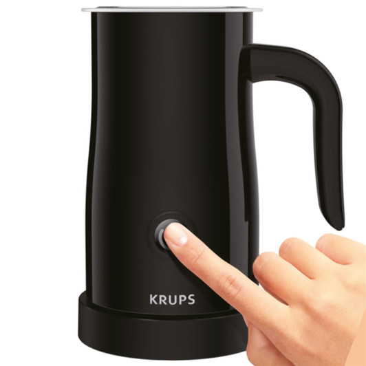 Krups XL100840 Frothing Control Milk Frother Non-Stick Coated Jug Black