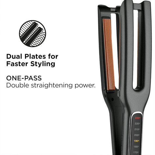 Revlon RVST2204UK Double Straight Copper Ceramic Dual Plate Straightener