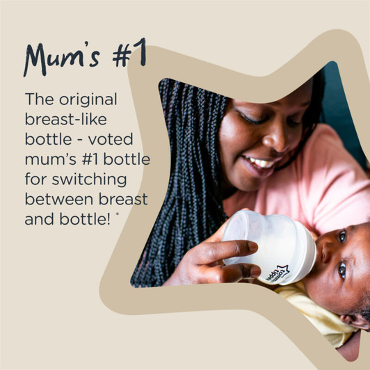 Tommee Tippee Natural Start Feeding Bottle 260ml with Slow-Flow Teat
