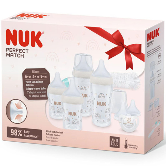 NUK Perfect Match Perfect Start Baby Bottles Rainbow Set