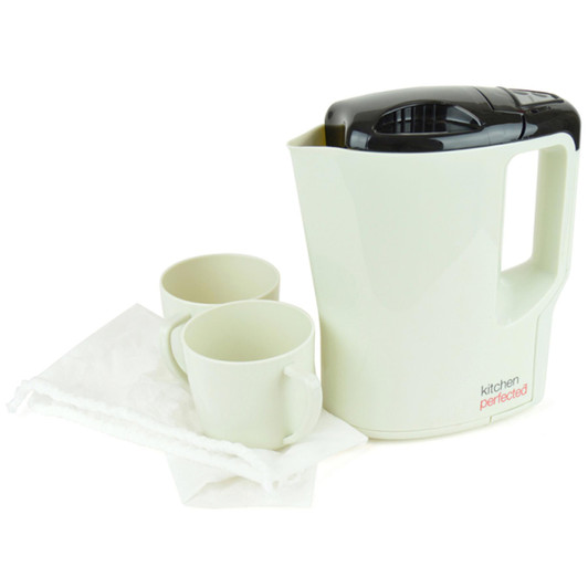 Lloytron E1201WI KitchenPerfected Lightweight Corded Travel Kettle with 2Cups