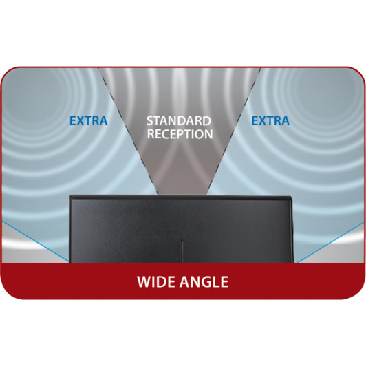 One For All SV9385 Amplified Indoor Digital TV Aerial with 5G Filter - Black