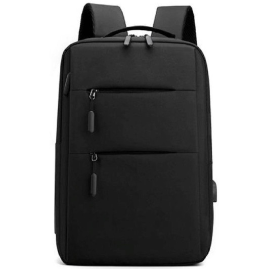 Groov-e GVPC12BK Laptop Backpack with 5 Compartments & USB Port - Black