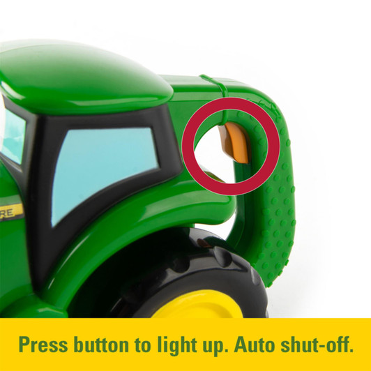 John Deere Johnny Tractor Flashlight Toy with 2 AA Batteries - Green