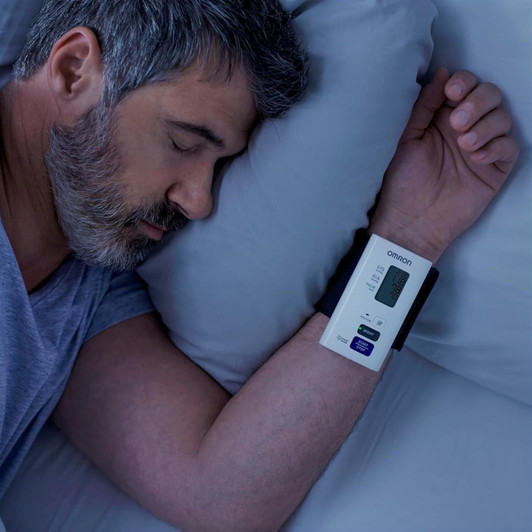 Omron HEM-9601T-E3 NightView Silent Automatic Wrist Blood Pressure Monitor