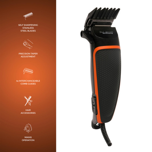 Paul Anthony Pro Series P200 Corded Hair Clipper - Black