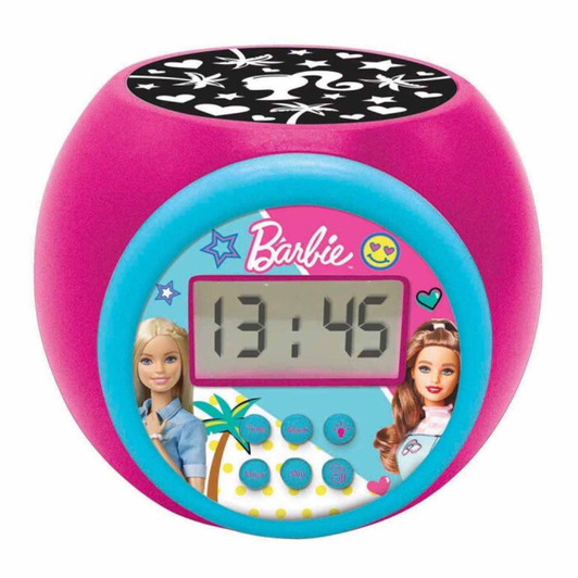 Lexibook RL977BB Barbie Childrens Projector Clock with Timer