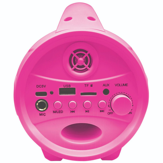 Lexibook BTP585BBZ Barbie Bluetooth Speakers with Lights & Mic - Pink