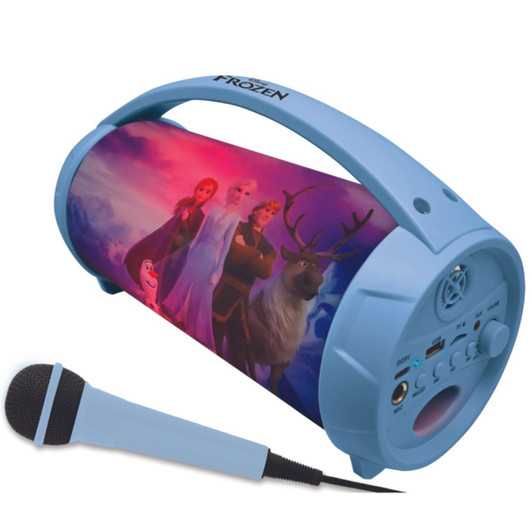 Lexibook BTP585FZZ Disney Frozen Bluetooth Speakers with Lights & Mic