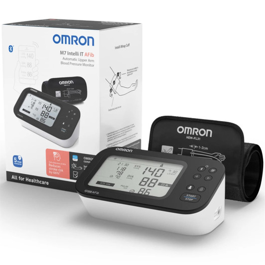 Omron HEM-7380T1-EBK M7 Intelli IT AFib Upper Arm Blood Pressure Monitors