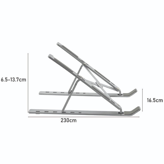 Groov-e GVPC15SR Folding Laptop Stand with Non-Slip Pads For Upto 15.6" Devices