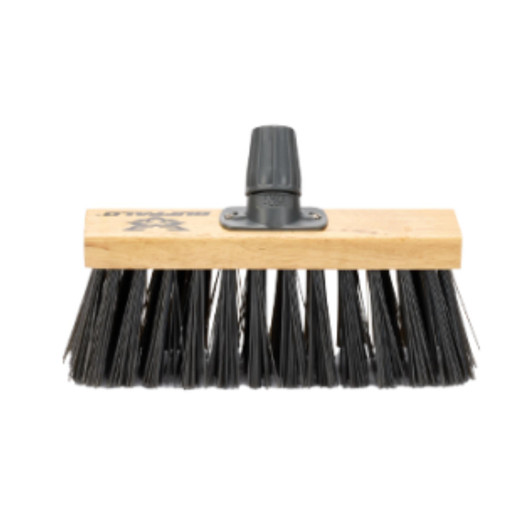 Buffalo 10.5'' Stiff PVC Scavenger Broom Head For Outdoor Sweeping Rough Surface