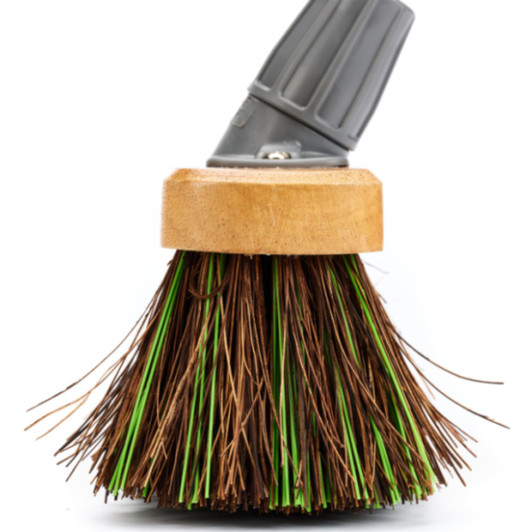 Buffalo 12'' Stiff Bassine Mix Sweeper Broom Head For Indoor & Outdoor Sweeping