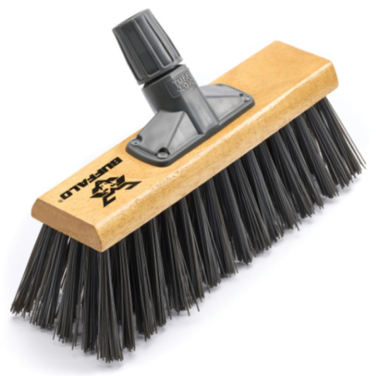 Buffalo 13'' Stiff PVC Scavenger Broom Head For Outdoor Sweeping Tasks