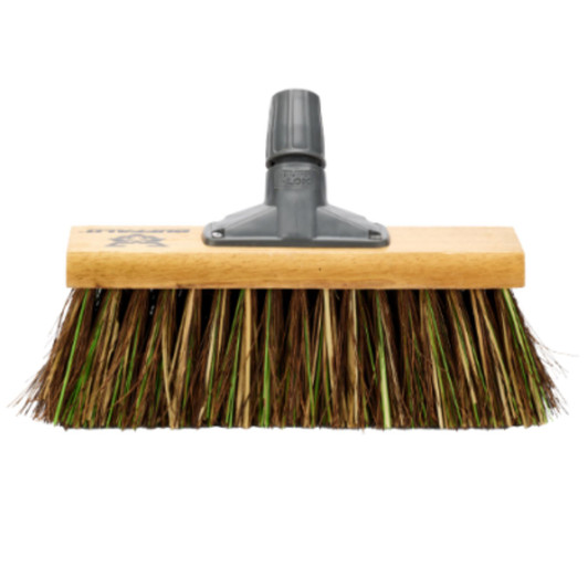 Buffalo 13'' Stiff Bassine Mix Scavenger Broom Head For Heavy-Duty Cleaning