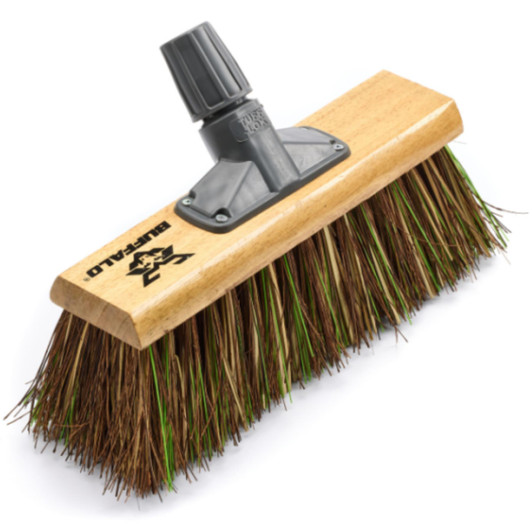 Buffalo 13'' Stiff Bassine Mix Scavenger Broom Head For Heavy-Duty Cleaning