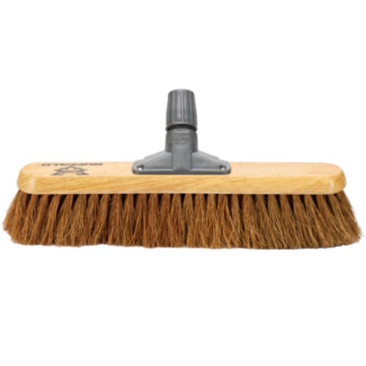 Buffalo 18'' Soft Coco Platform Broom Head For Sweeping Large Indoor Areas