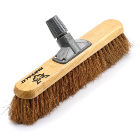 Buffalo 18'' Soft Coco Platform Broom Head For Sweeping Large Indoor Areas