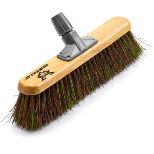 Buffalo 18'' Stiff Bassine Mix Platform Broom Head For Outdoor Sweeping