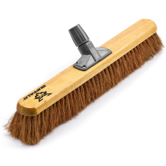 Buffalo 24'' Soft Coco Platform Broom Head For Sweeping Large Indoor Areas