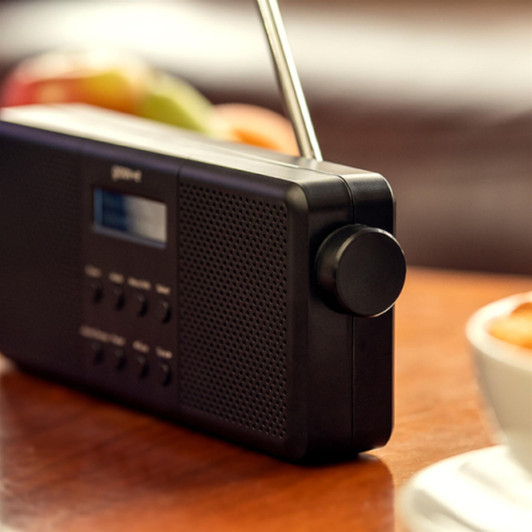 Groov-e GVDR07BK Vienna Rechargeable Stereo DAB/FM Digital Radio - Black