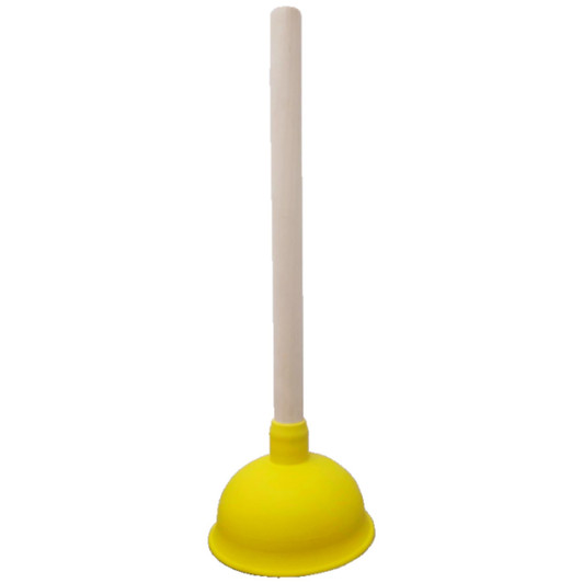 Buffalo POP Rubber Plunger with Powerful Suction Cup - Yellow