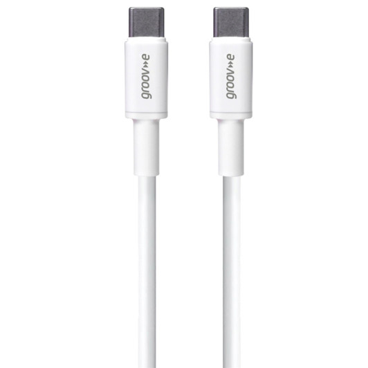 Groov-e GVMA023WE 2m USB-C to USB-C Charging Cable - White