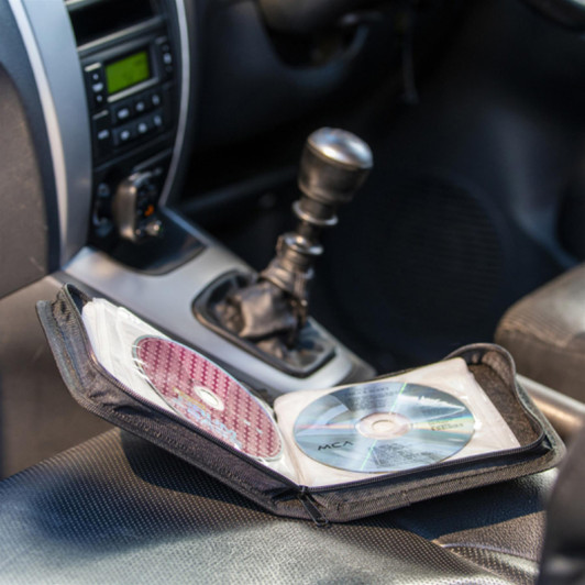 Groov-e GVPC09BK Portable CD/DVD Wallet with 40 Disc Capacity - Black