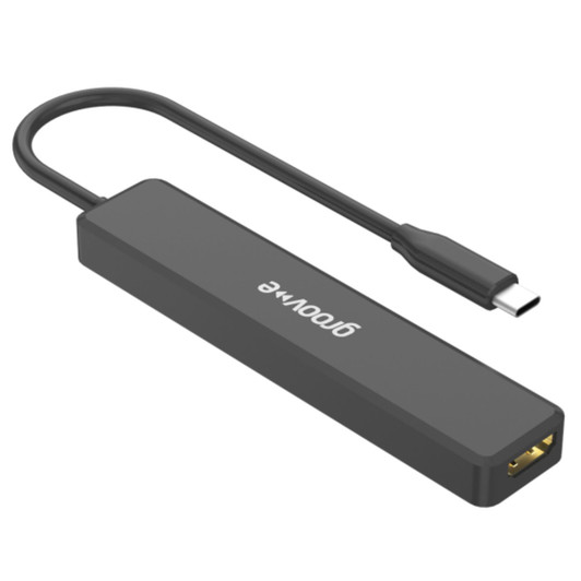 Groov-e GVPC10BK USB-C Multiport Hub HDMI - USB-C and USB-A x 3 - Black