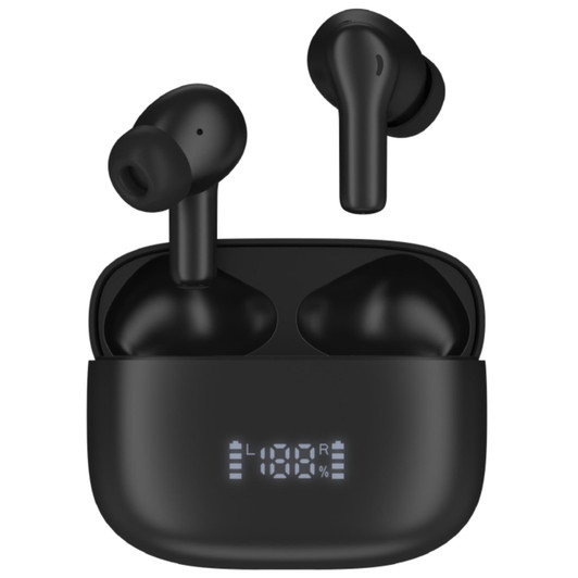 Groov-e GVTW10BK Ultra Buds True Wireless Earphone with ENC & ANC - Black