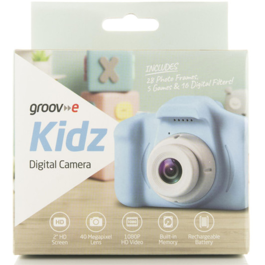 Groov-e GVCM01BE Kidz Pocket 40 Megapixel Digital Camera 1080P HD Video