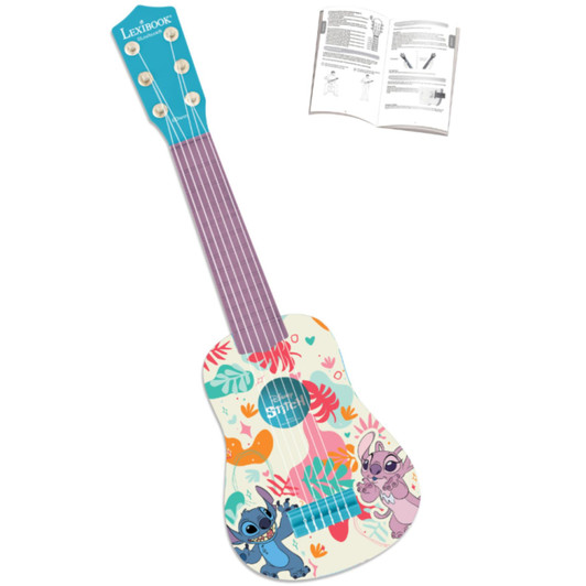 Lexibook K200D Disney Stitch My First Guitar with 6 Nylon Strings For Children