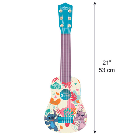 Lexibook K200D Disney Stitch My First Guitar with 6 Nylon Strings For Children