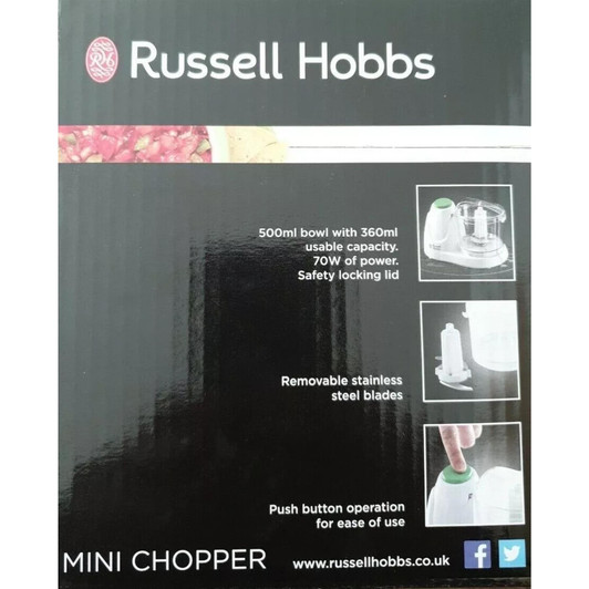Russell Hobbs 22220 Electric Food Collection Mini Chopper 500ml