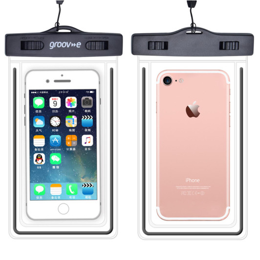 Groov-e GVMP156 Waterproof Pouch For Smartphones upto 6.8" IPX8